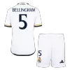 Kids Real Madrid 2023/24 BELLINGHAM #5 Home Soccer Jersey Kits(Jersey+Shorts) - goatjersey