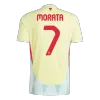 Men's MORATA #7 Spain Away Soccer Short Sleeves Jersey 2024 - goatjersey