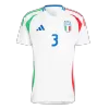 Men's DIMARCO #3 Italy Away Soccer Short Sleeves Jersey 2024 - goatjersey