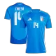 Men's CHIESA #14 Italy Home Soccer Short Sleeves Jersey 2024 - goatjersey