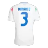 Men's DIMARCO #3 Italy Away Soccer Short Sleeves Jersey 2024 - goatjersey