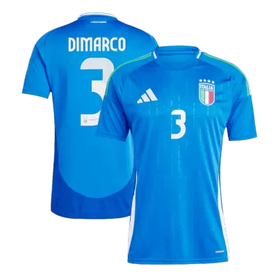 Men's DIMARCO #3 Italy Home Soccer Short Sleeves Jersey 2024 - goatjersey