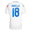 Men's BARELLA #18 Italy Away Soccer Short Sleeves Jersey 2024 - goatjersey