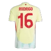 Men's RODRIGO #16 Spain Away Soccer Short Sleeves Jersey 2024 - goatjersey