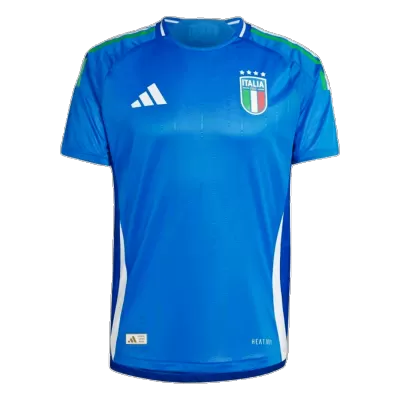 Men's Italy 2024 Home Player Version Soccer Jersey - goatjersey