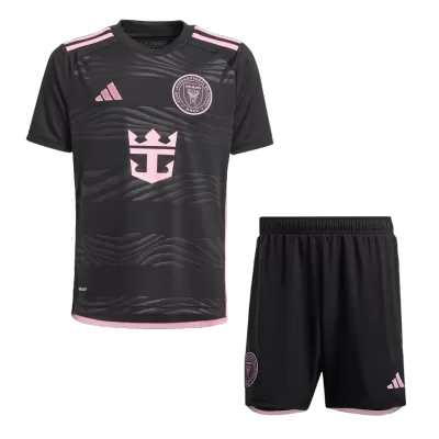 Kids Inter Miami CF 2024 Away Soccer Jersey Kits(Jersey+Shorts) - goatjersey