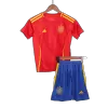 Kids Spain 2024 Home Soccer Jersey Kits(Jersey+Shorts) - goatjersey