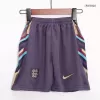 Kids England 2024 Away Soccer Jersey Kits(Jersey+Shorts) - goatjersey