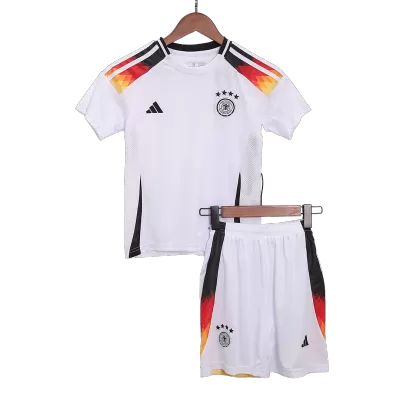 Kids Germany 2024 Home Soccer Jersey Kits(Jersey+Shorts) - goatjersey