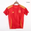 Kids Spain 2024 Home Soccer Jersey Kits(Jersey+Shorts) - goatjersey