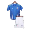 Kids Italy 2024 Home Soccer Jersey Kits(Jersey+Shorts) - goatjersey